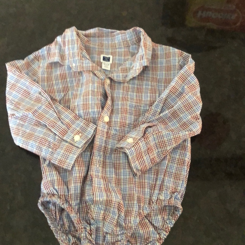 Janie and Jack collared onesie
